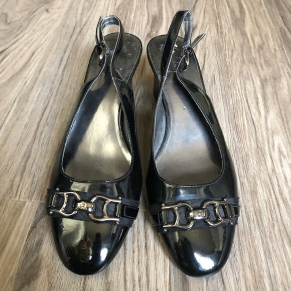 Etienne Aigner Jolene Leather Slingback Heel - Picture 7 of 8